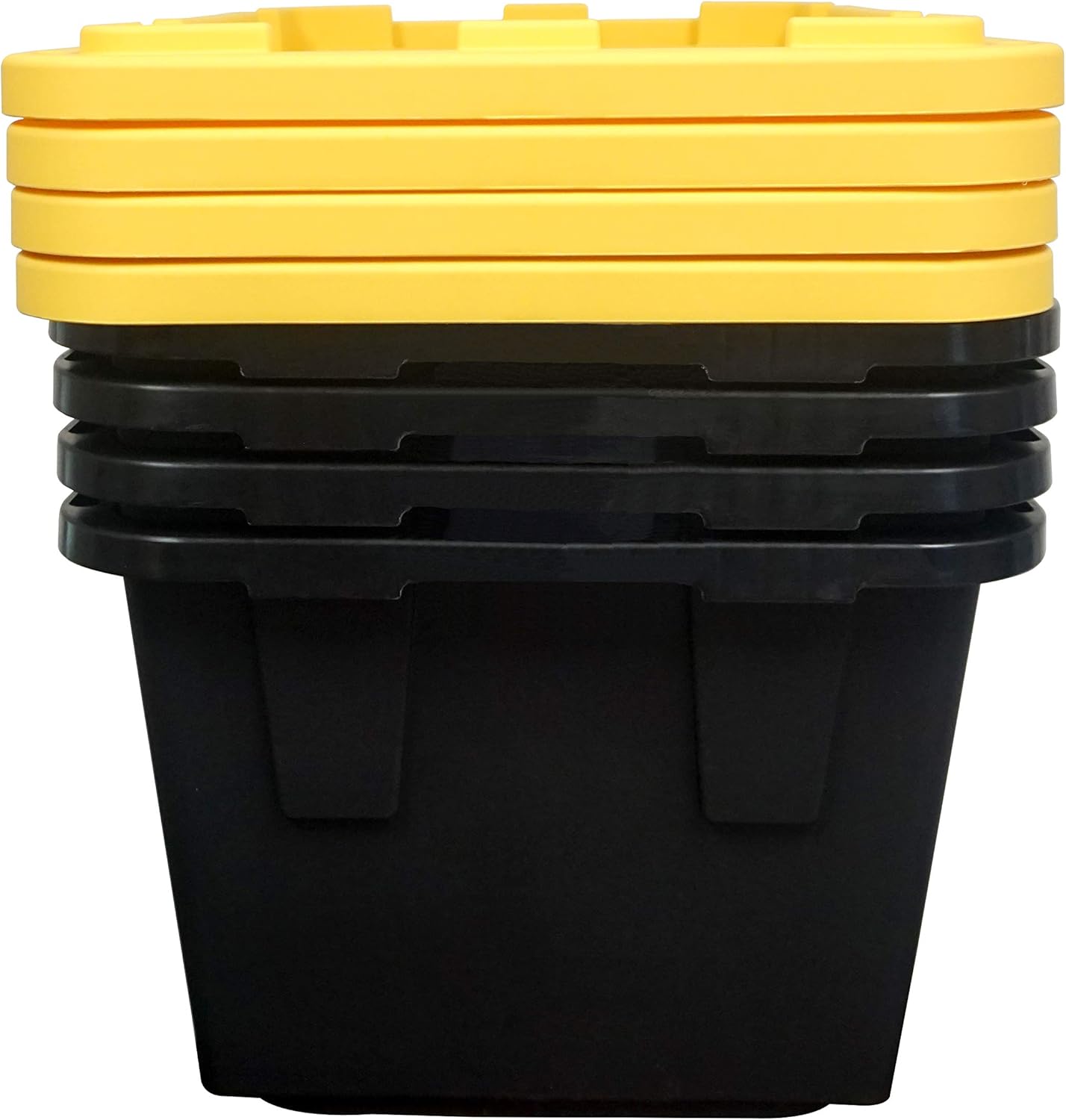 4 Pack 27 Gallon Plastic Storage Boxes with Lids H31194