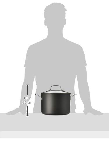 Black Nonstick 8-Quart Stockpot with Lid X565471