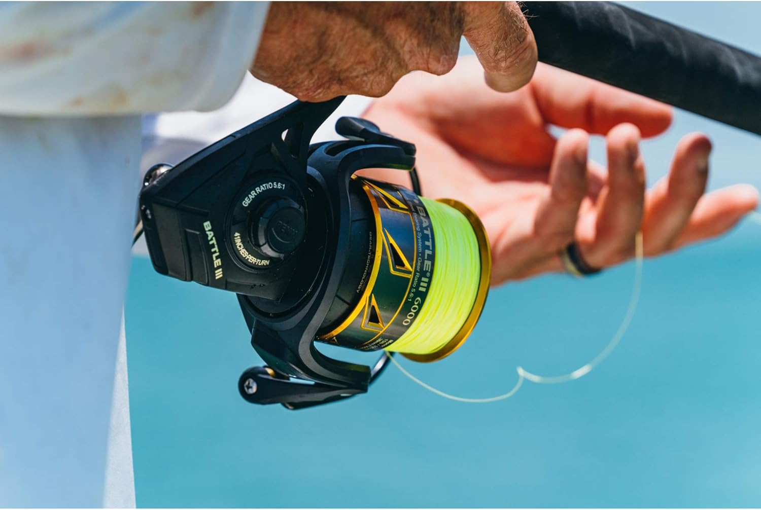4000 Black and Red Spinning Inshore Fishing Reel K863
