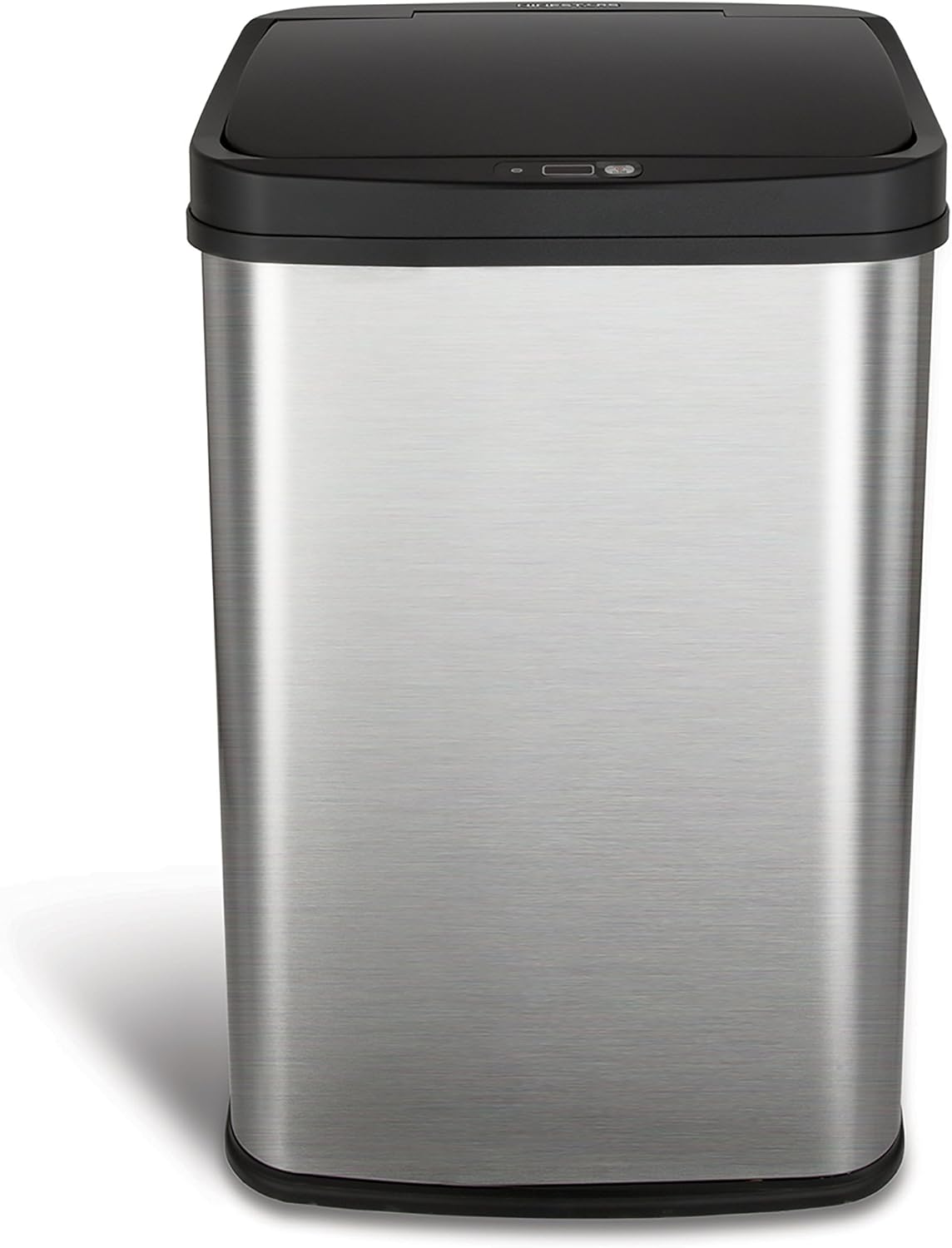 Black Trim 13 Gal Motion Sensor Rectangular Trash Can X25890