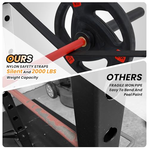 Power Cage with Cable Cross-Over System, Squat Rack with LAT Pull Down System D1827