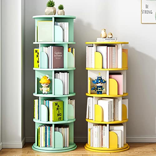 5-Shelf 360 Degree Rotating Bookcase Grey 50 * 157cm P240665