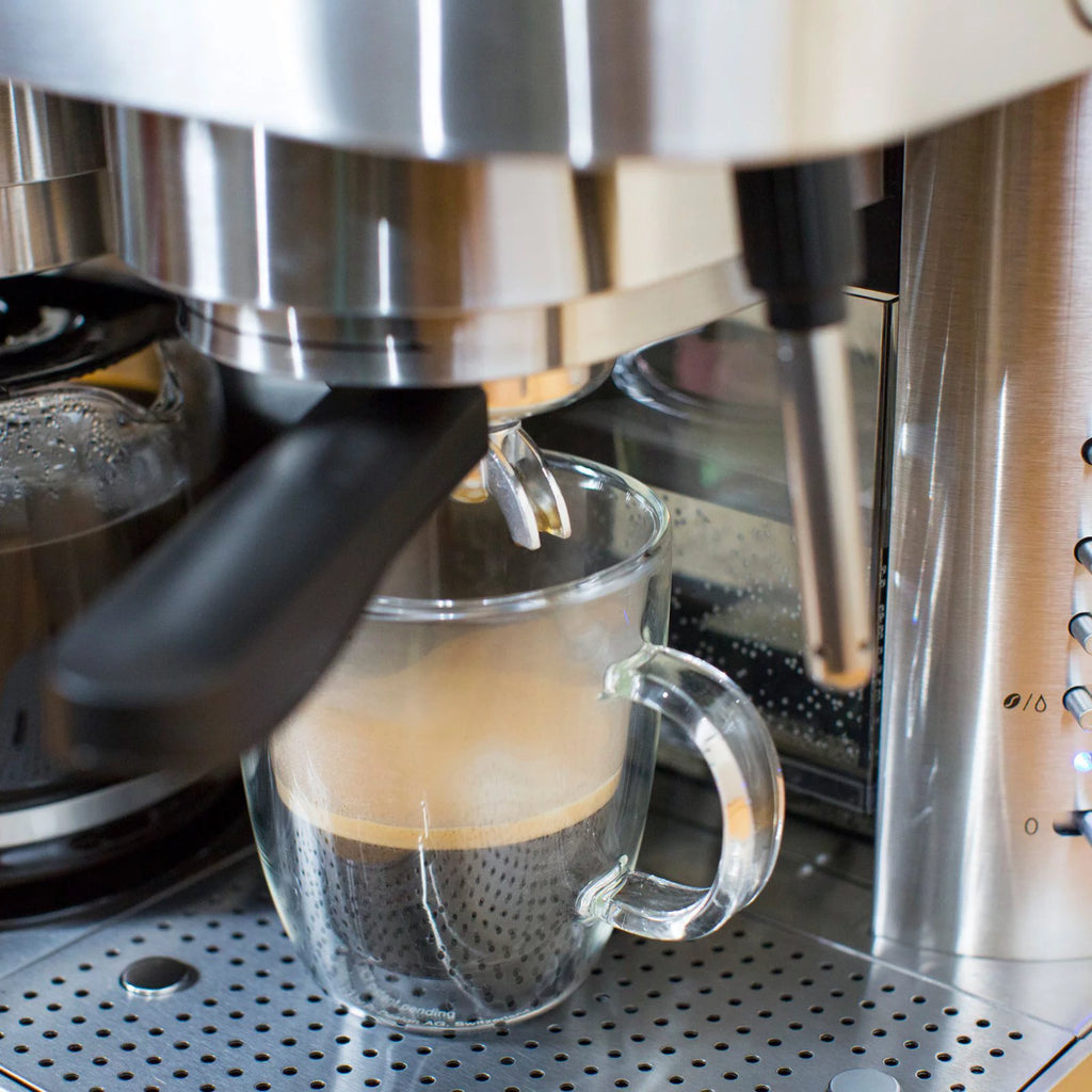 Stainless Steel Combination Espresso Machine & 10 Cup Drip Coffee Maker E4853