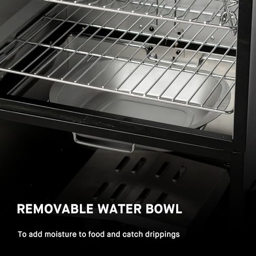 40-inch Propane Gas Vertical BBQ Smoker with Analog Temperature Control in Black X252623