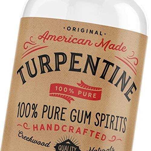 100% Natural Pure Gum Spirits of Turpentine Glass Bottle 8OZ A824851