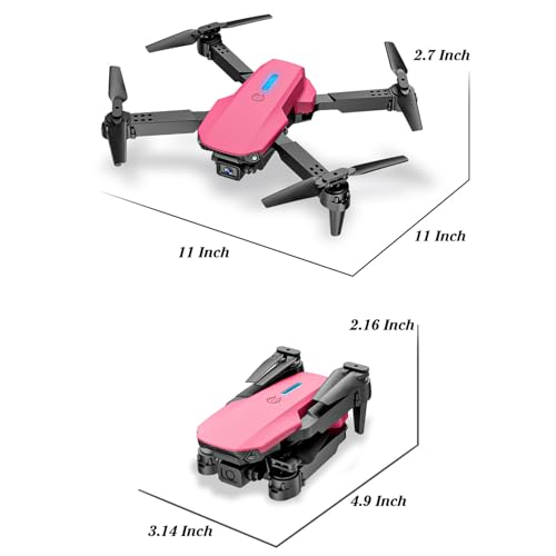 Mini Drone with Camera 1080P, Foldable, 2 Batteries, Black D35519