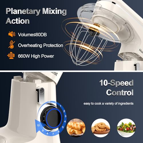 6.5QT 10-Speed Tilt-Head Electric Stand Mixer, Purple U209312
