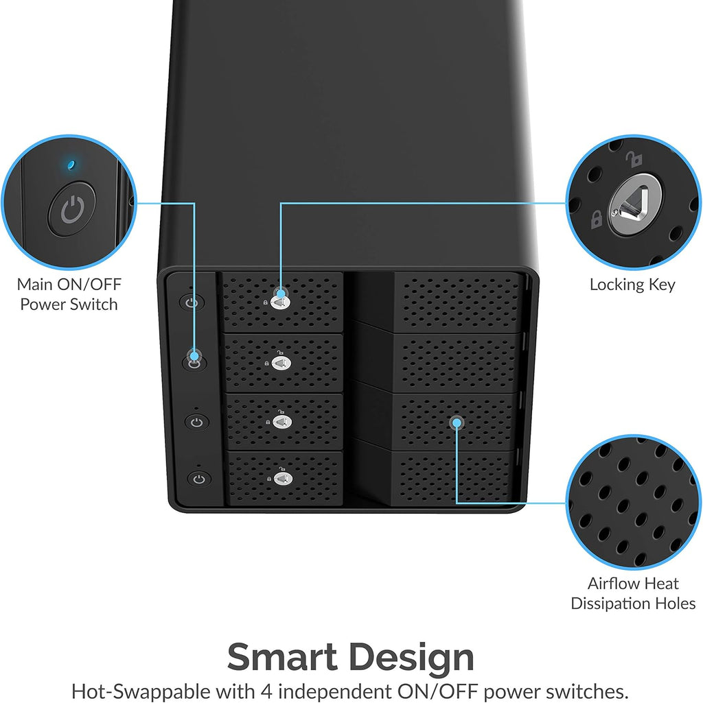 USB 3.0 to SATA Dual Bay External Hard Drive Docking Station for 2.5 or 3.5in HDD, SSD with Hard Drive Duplicator/Cloner Function H75740
