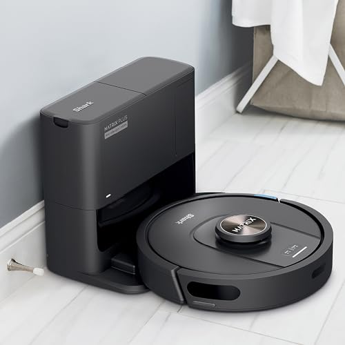 Black Robot Vacuum with Self Empty Base I32317