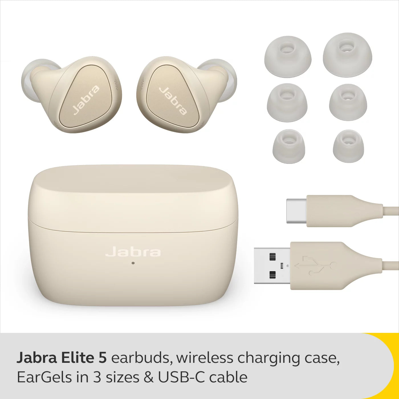 Gold Beige True Wireless Earbuds I161241