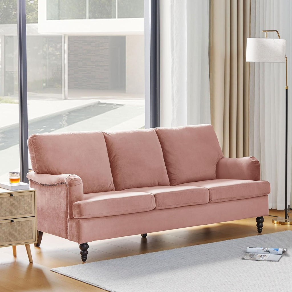 3 Seater Velvet Sofa X6469