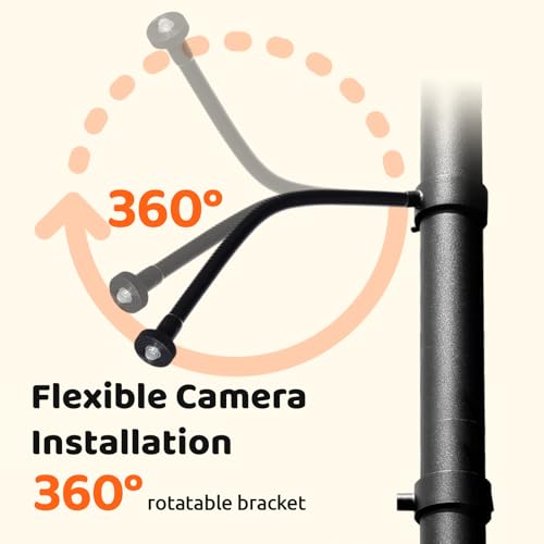 108 Inch Rust-Proof Bird Feeder Pole with Squirrel Baffle L5438