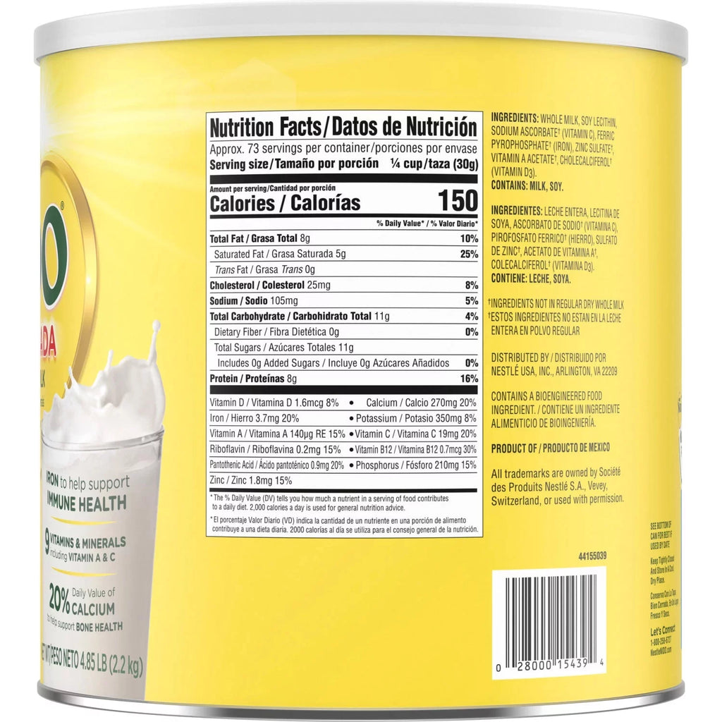 Whole Milk Powder 4.85 lbs L76680