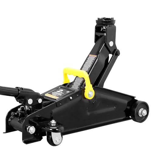 2 Ton Hydraulic Floor Jack Combo with 2 Jack Stands, Black G7419