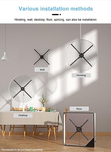 25.6" 768 Pcs LED Beads 1080P Hologram Fan V9768