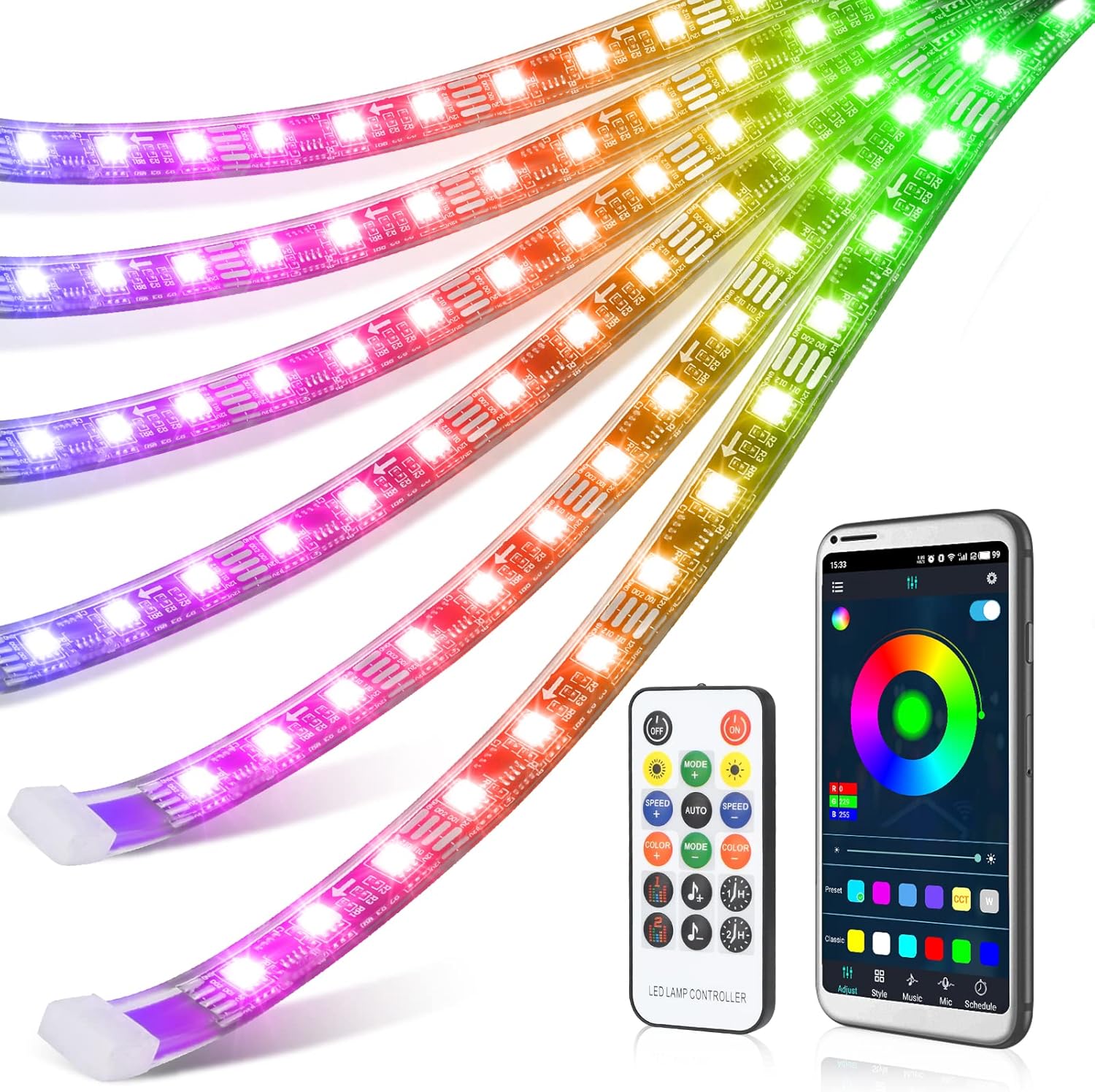 6 PCS LED Car Underglow Light Kit M722759