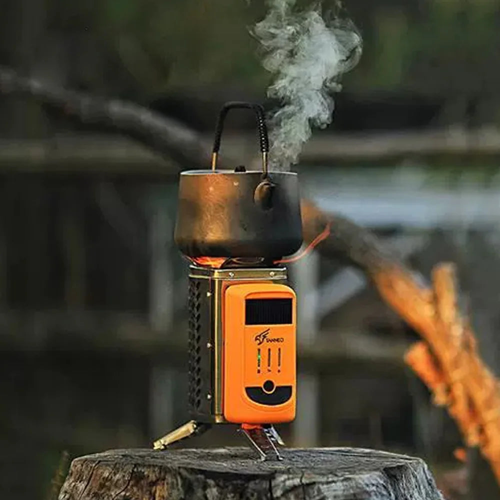 Electric Furnace Portable Power Generating Burner USB Rechargeable Stove O42753