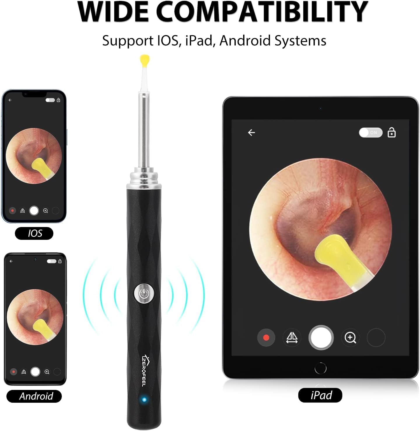 Ear Wax Removal Tool with Camera and 6 LED Lights P883224
