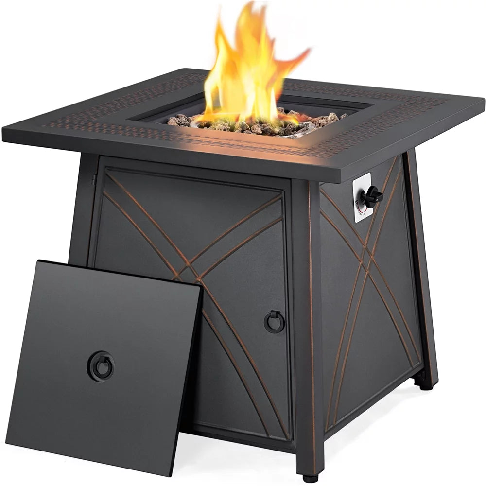 Copper Propane Fire Pit Table C555865