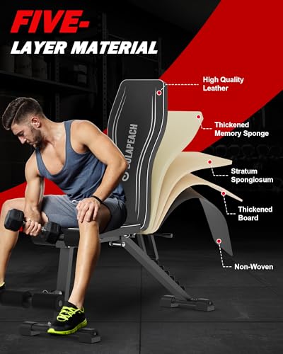 Adjustable Weight Bench 700LBS Weight Capacity W1214