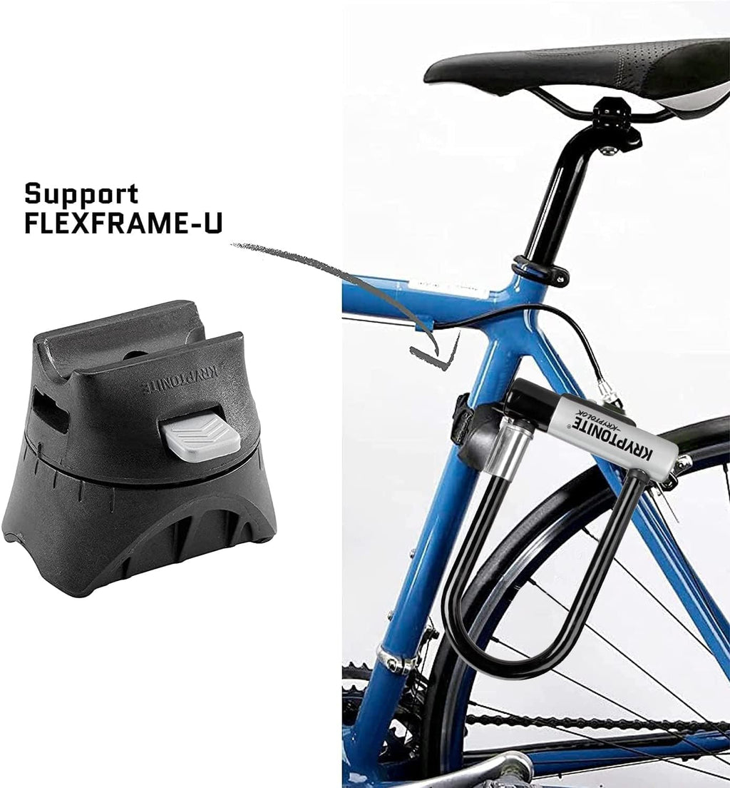 Black Heavy Duty Bike U-Lock with Mounting Bracket and Keys G639202