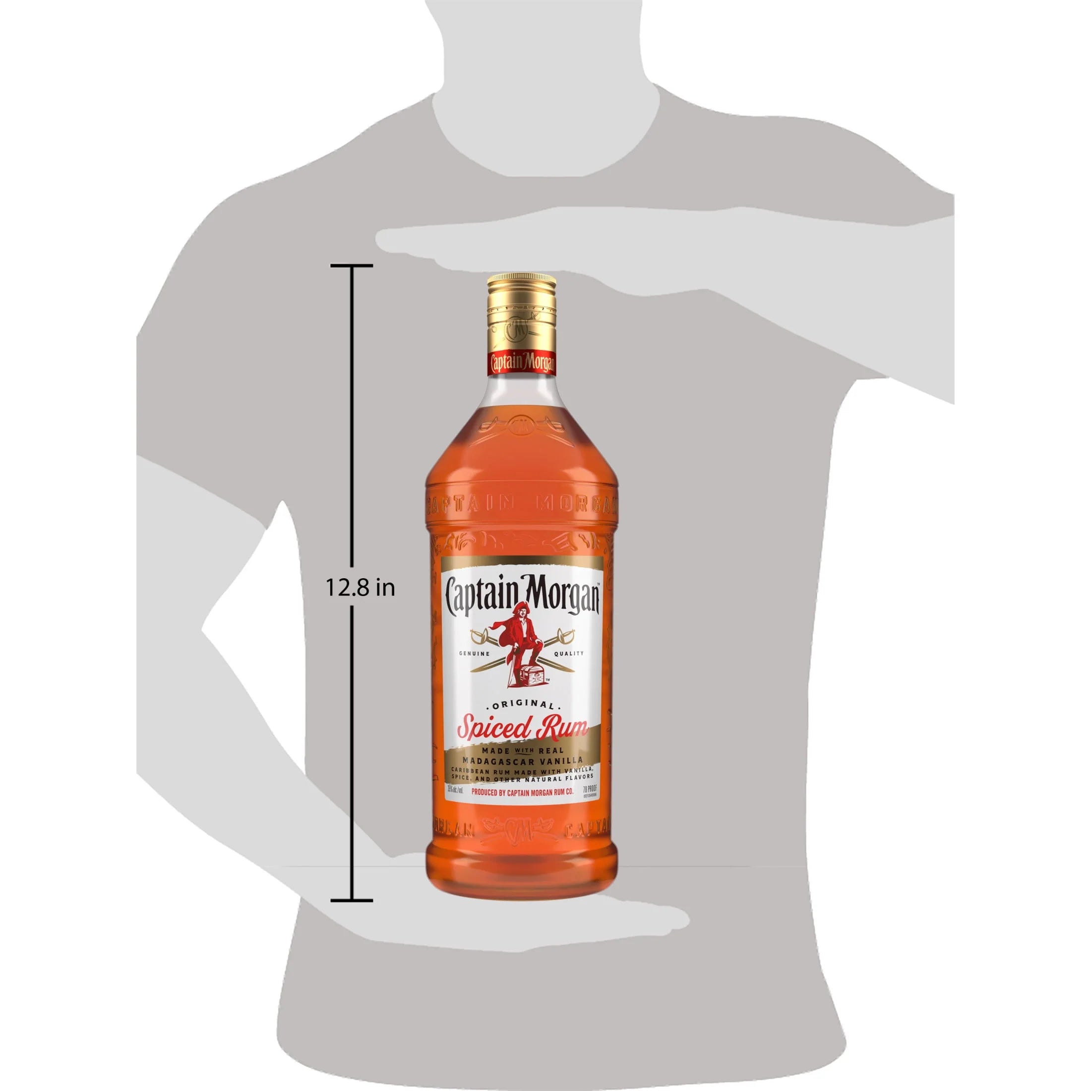 Original Spiced Rum, 750 mL, 35% ABV B254588