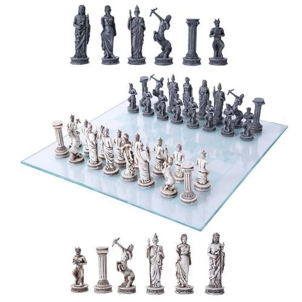 Glass Board Chess Set B379600