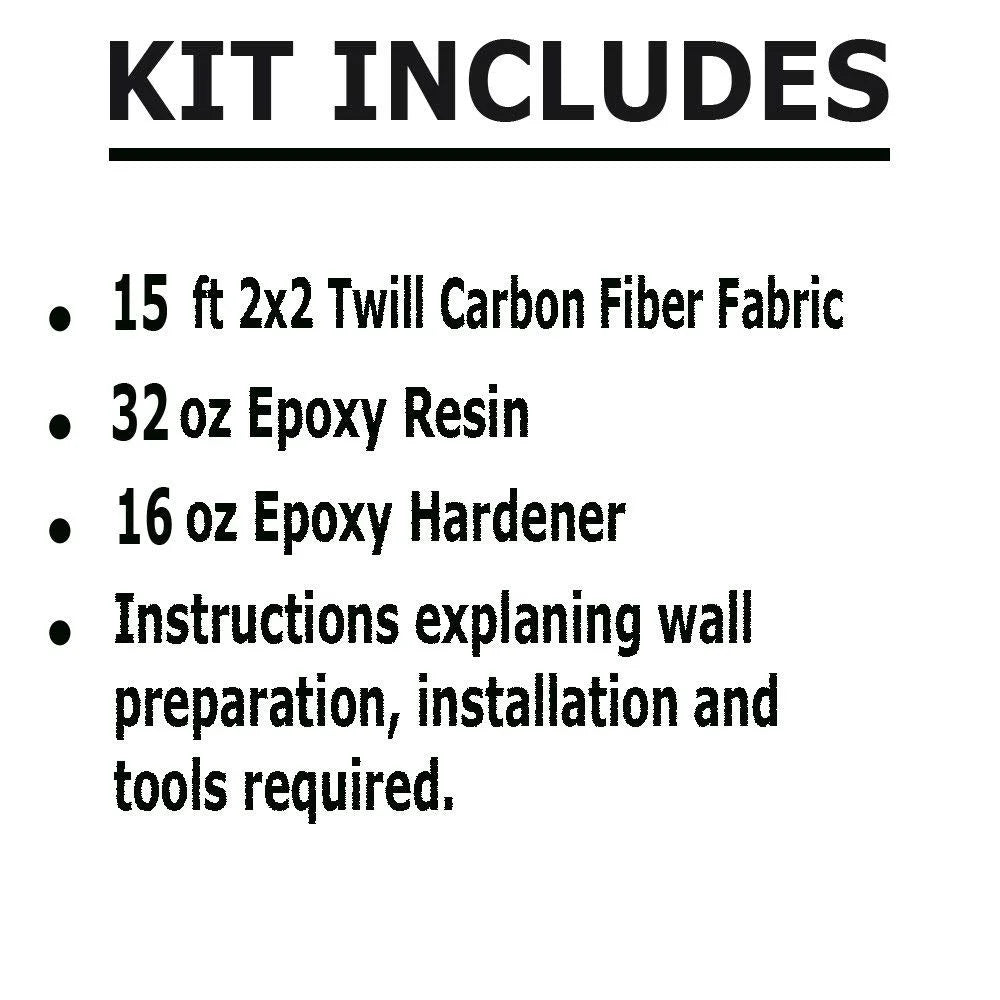 15 ft Carbon Fiber Basement Wall Crack Repair Kit S810