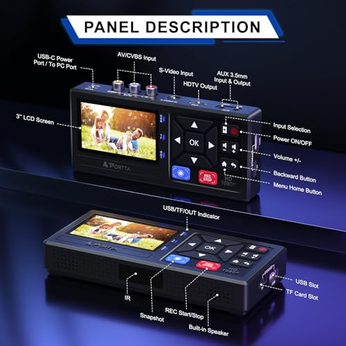 VHS to Digital Converter with Remote C882