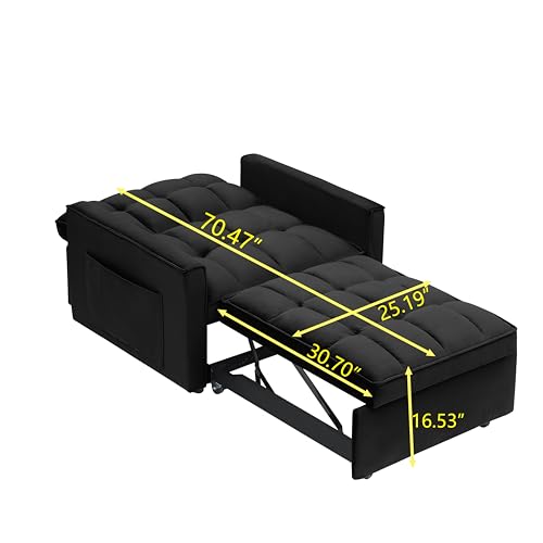 White Convertible Sofa Bed Chair O994