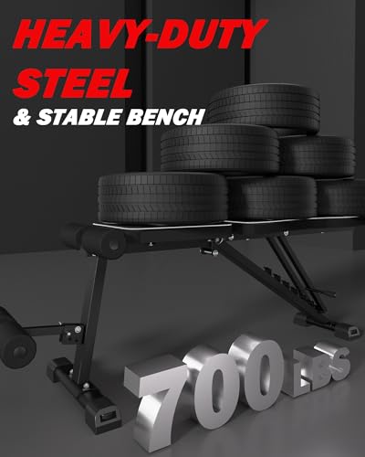 Adjustable Weight Bench 700LBS Weight Capacity W1214