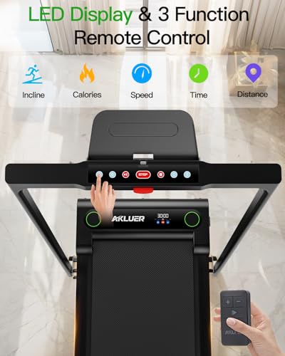 2.5 HP Under Desk Treadmill with Remote Control and LED Display Q75704