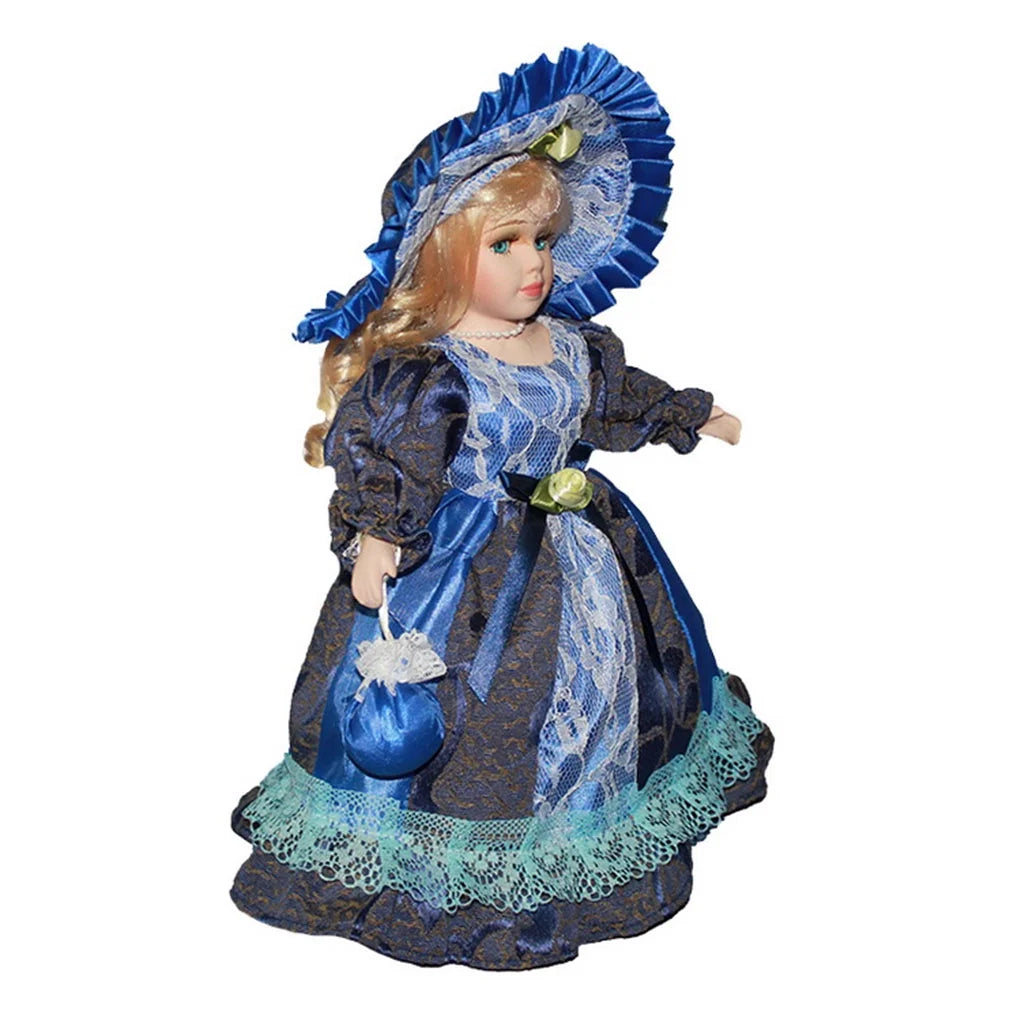 Porcelain Girl Standing Figurines Dolls Z6381