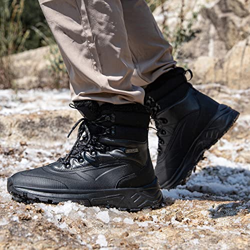 Men's Waterproof Hiking Boots Mid Top Ankle Boots D301