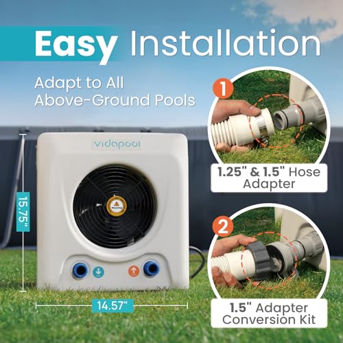 16,000 BTU Electric Swimming Pool Heat Pump 120V N26446