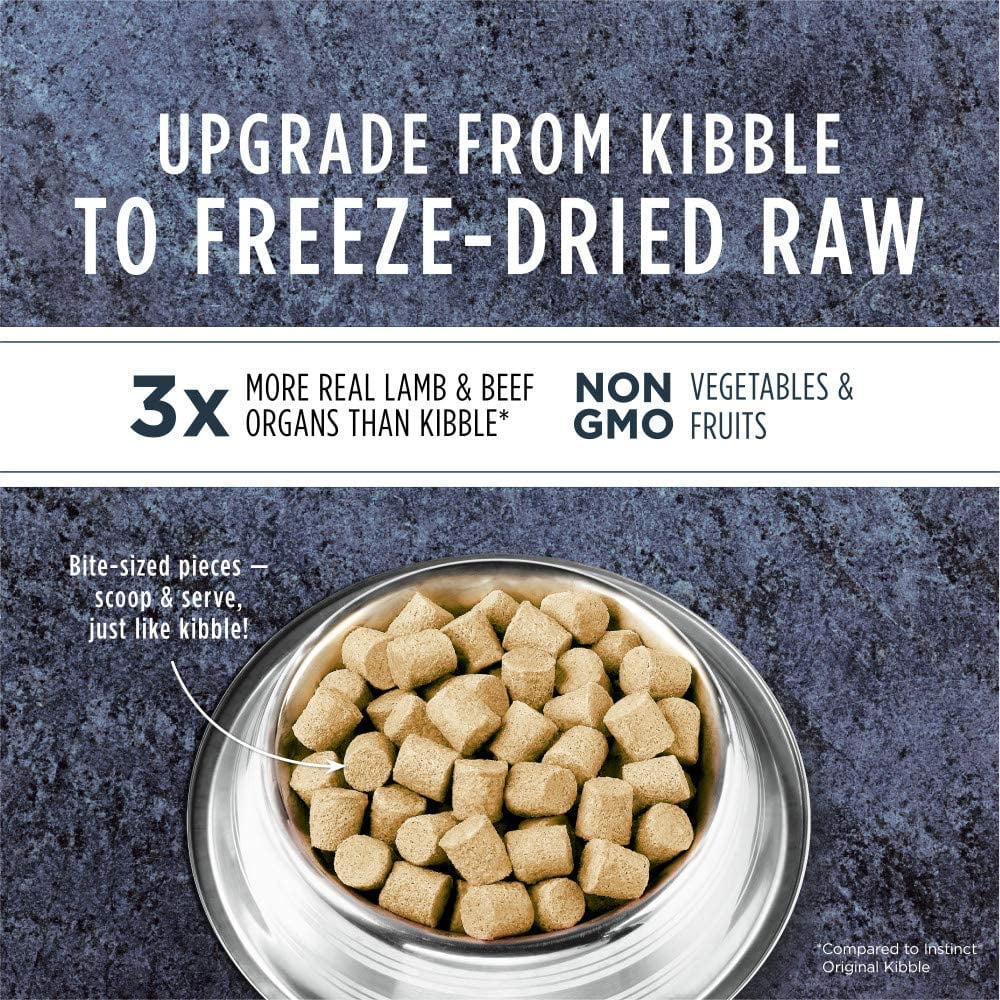 Freeze Dried Raw Grain Free Lamb Recipe Dog Food, 24 oz. Bag T964