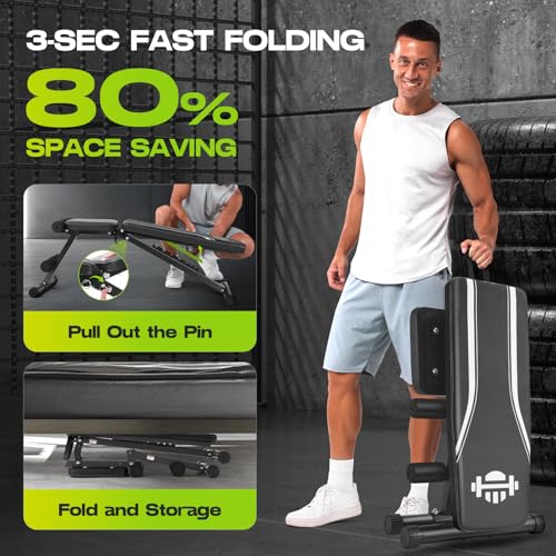 660LBS Fast Foldable Weight Bench with 8 Adjustable Backrests P28659