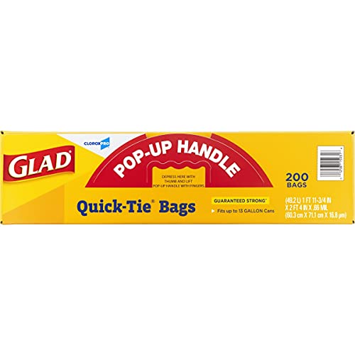 13 Gallon 200 Count Tall Kitchen Trash Bags J7645