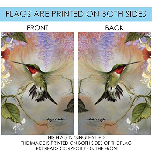 28x40 Inch Double Sided Hummingbird Garden Flag R53695