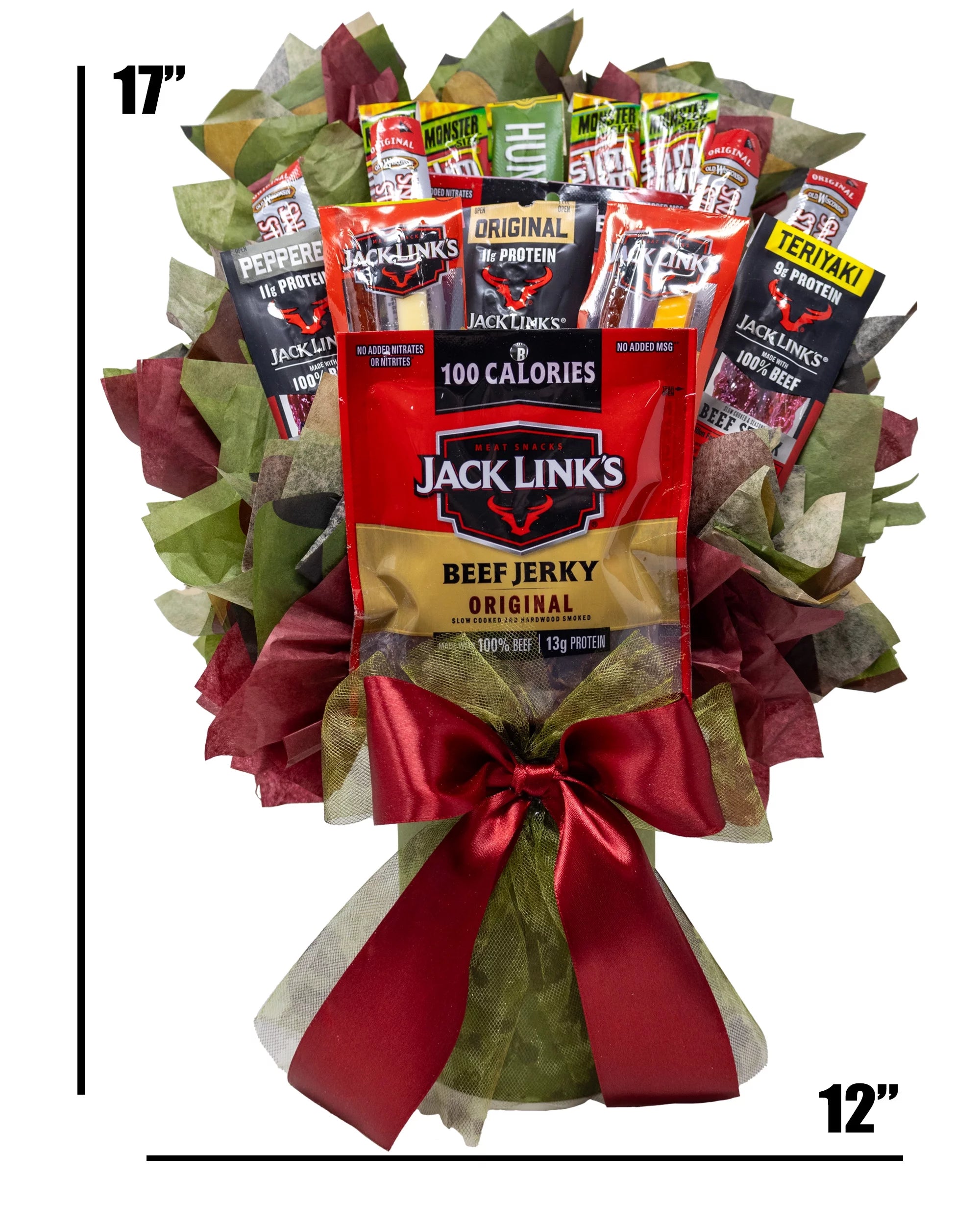 Beef Jerky Bouquet with Variety of Meat Snacks Z370714