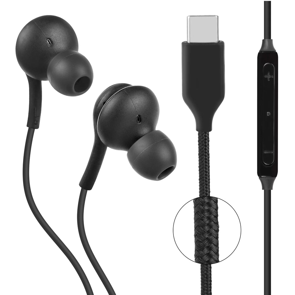 25W Type C UL Certified Charger with 4FT USB C Cable and USB Type C Headphones W175