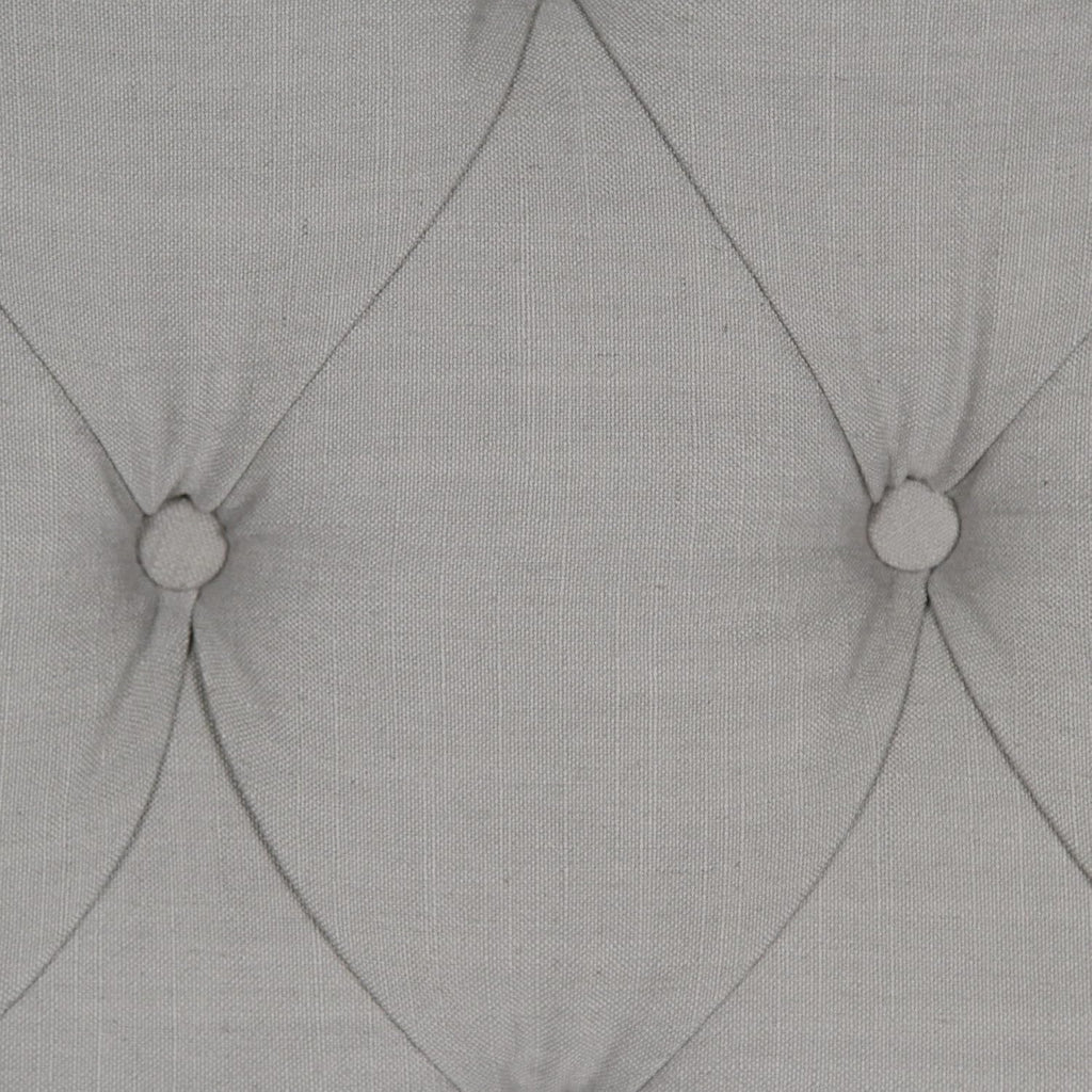Upholstered Adjustable Headboard Panel with Solid Wood Frame and Button-Tufted Design - Putty Finish - Twin H6856