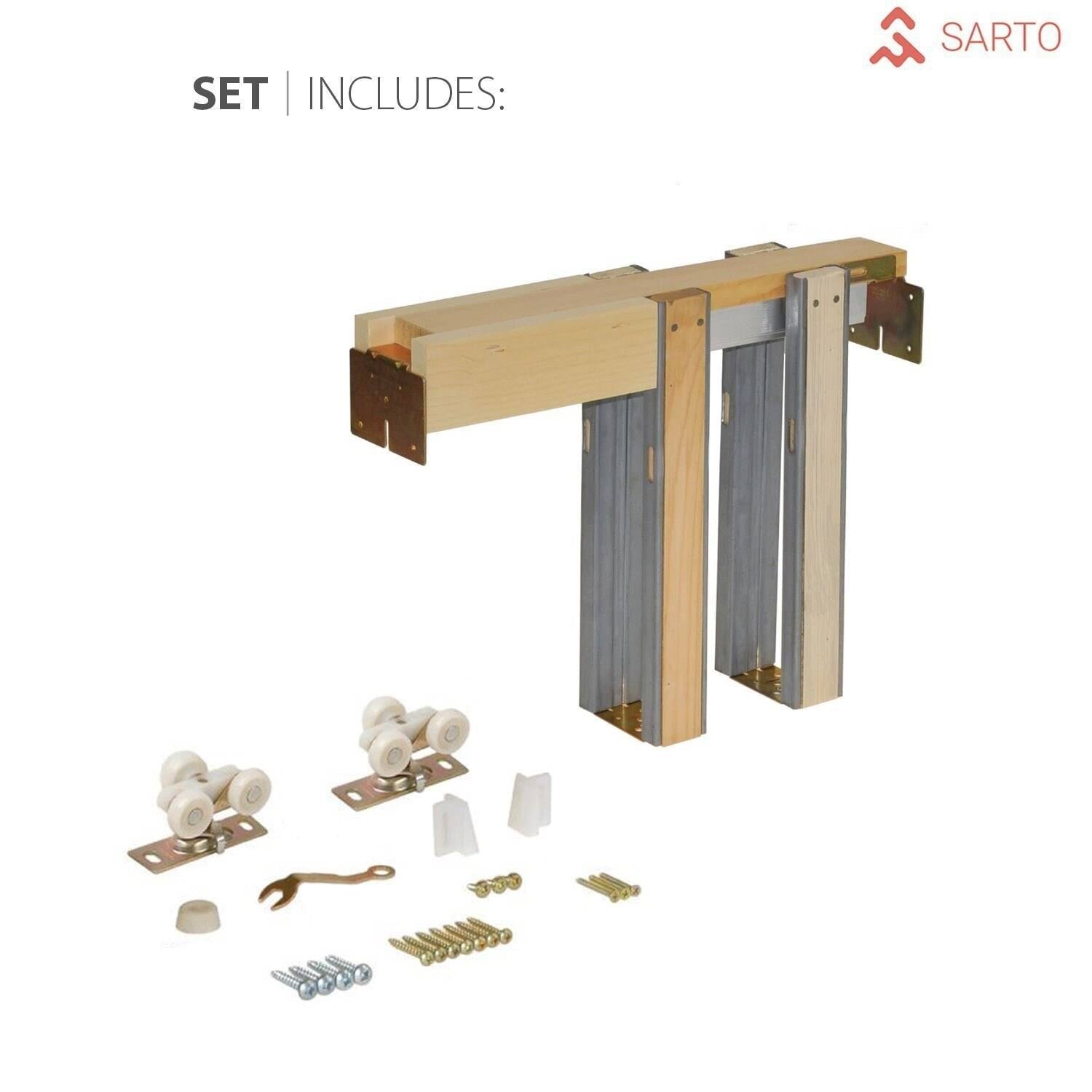 White MDF Interior Door 36 x 84 with Hardware R244