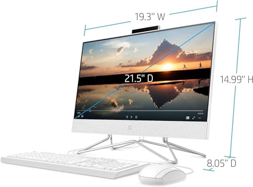 21.5 inch All-in-One Desktop PC, 1080P FHD Display, 16GB RAM, 1TB PCIe SSD, Intel Dual-Core Celeron Processor, Windows 11 Pro X55312