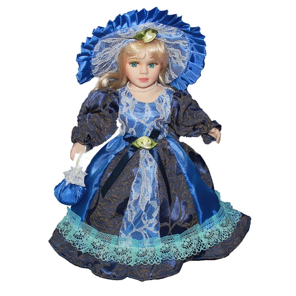 Porcelain Girl Standing Figurines Dolls Z6381