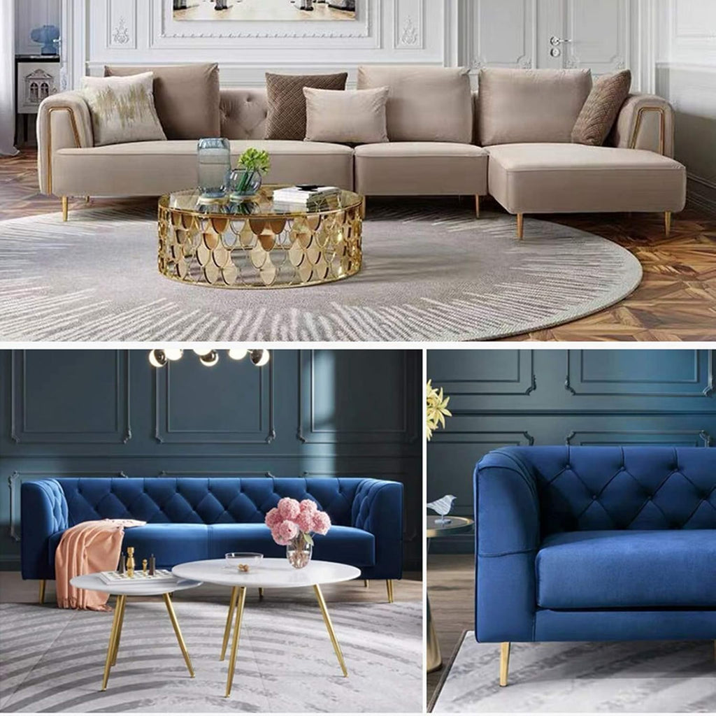 Titanium Gold 20cm Solid Metal Furniture Legs V647737