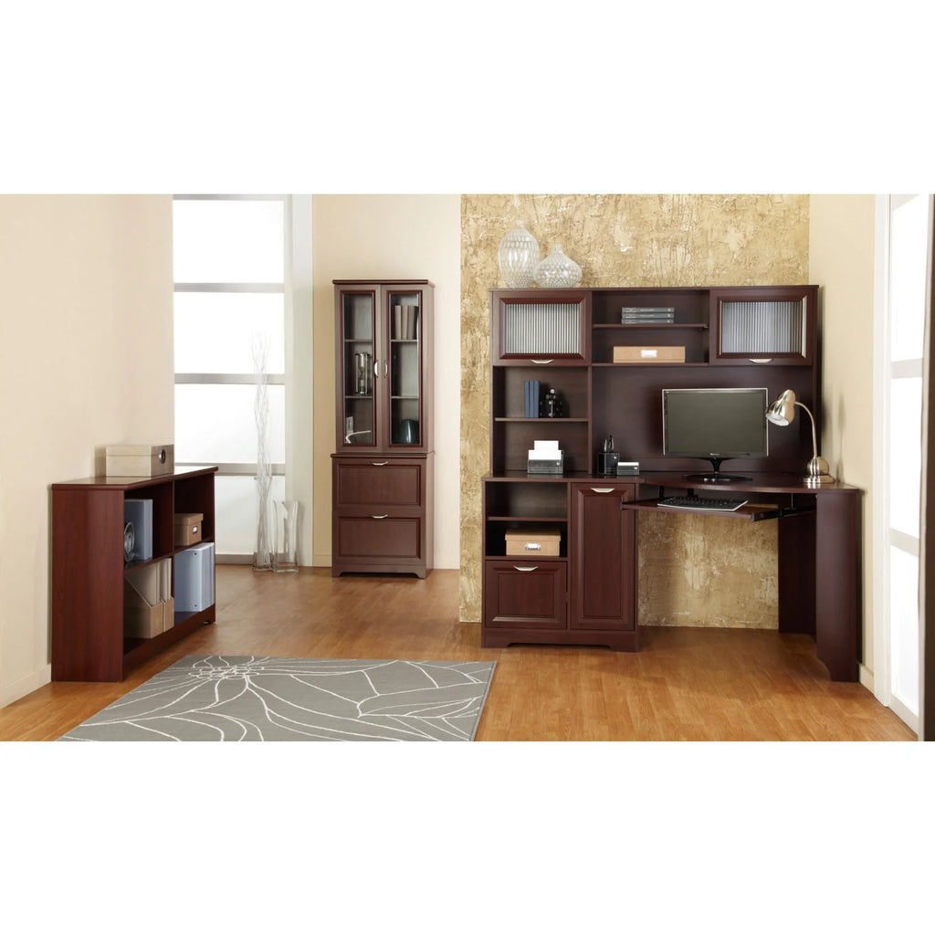 60"W Corner Desk, Classic Cherry Y50219