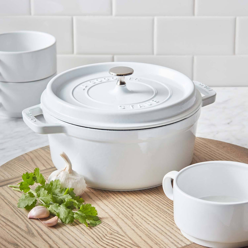 Dark Blue Cast Iron 4-Quart Round Cocotte A2168