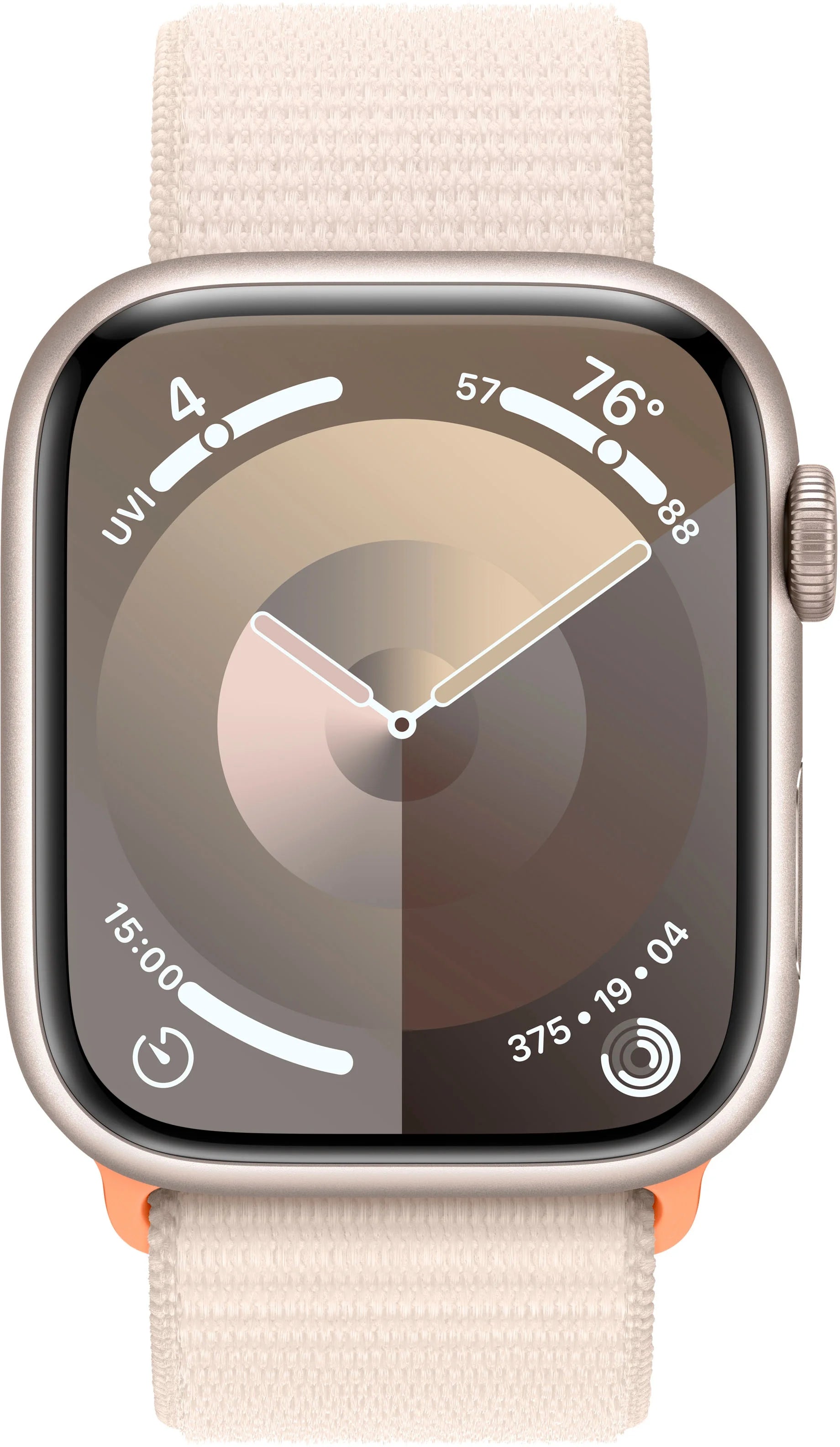 Refurbished Apple Watch Series 9 45mm Starlight Aluminum with Starlight Sport Loop Y646299