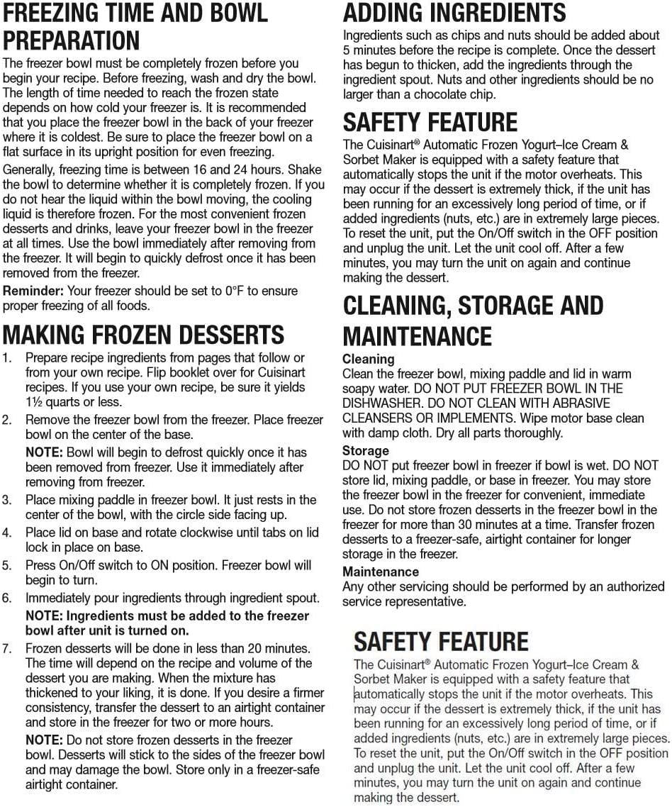 1.5 Quart White Ice Cream Maker V322545